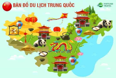 Khám phá bản đồ du lịch Trung Quốc mới nhất 2024