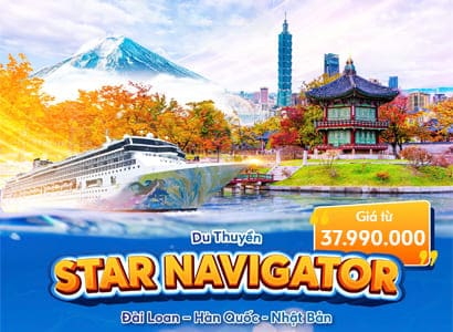 Tour Châu Á: Du thuyền Đài Loan - Hàn Quốc - Nhật Bản (8N7Đ)