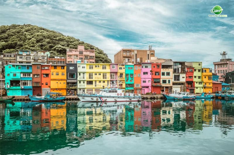 Làng Zhengbin Port Color Houses độc đáo