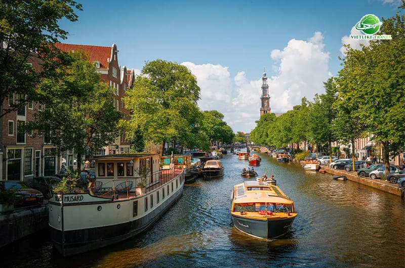Trải nghiệm du thuyền trên kênh đào Amsterdam