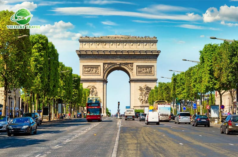 Du lịch châu Âu - Cổng Khải hoàn môn